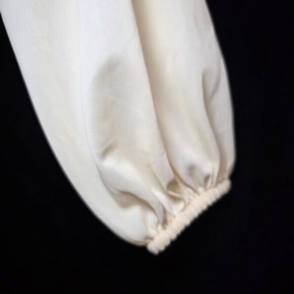 Vintage 70’s Sears Pale Yellow Maxi Nightgown Dress M (36) - Picture 6 of 11